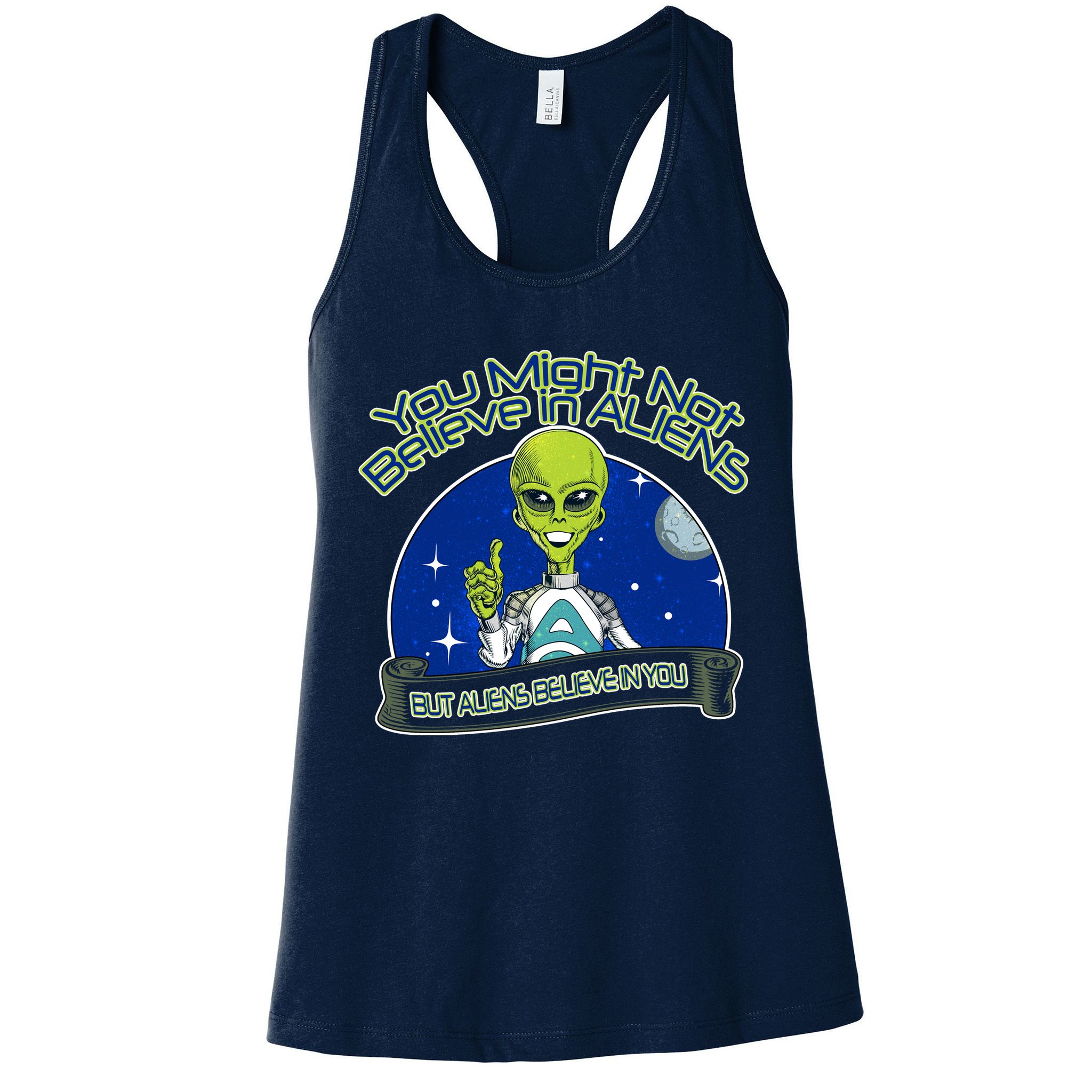 Aliens Believe In You Womens Tank Top