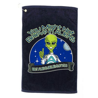 Aliens Believe In You Golf Towel