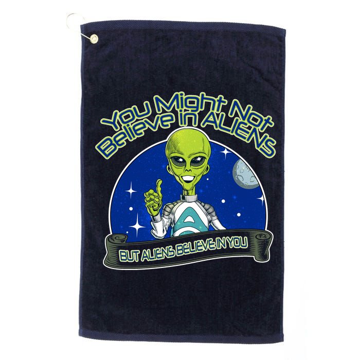 Aliens Believe In You Platinum Collection Golf Towel