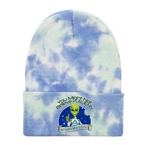 Aliens Believe In You Tie Dye 12in Knit Beanie