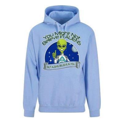 Aliens Believe In You Unisex Surf Hoodie