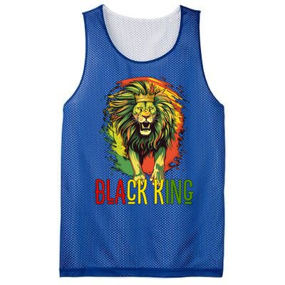 African Lion Junenth Black King Gift Mesh Reversible Basketball Jersey Tank