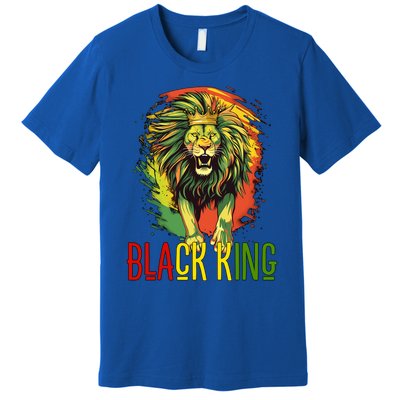 African Lion Junenth Black King Gift Premium T-Shirt