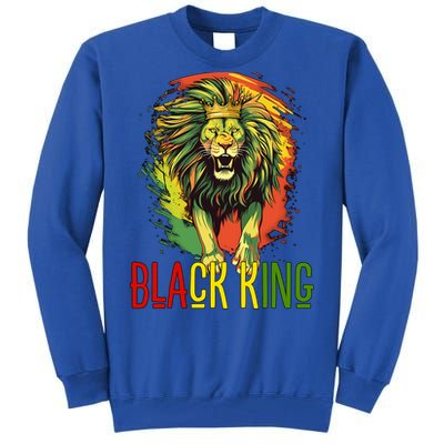 African Lion Junenth Black King Gift Tall Sweatshirt