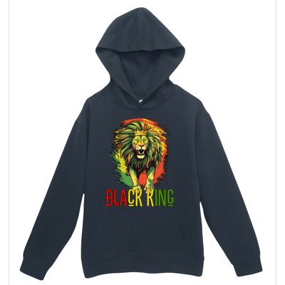 African Lion Junenth Black King Gift Urban Pullover Hoodie