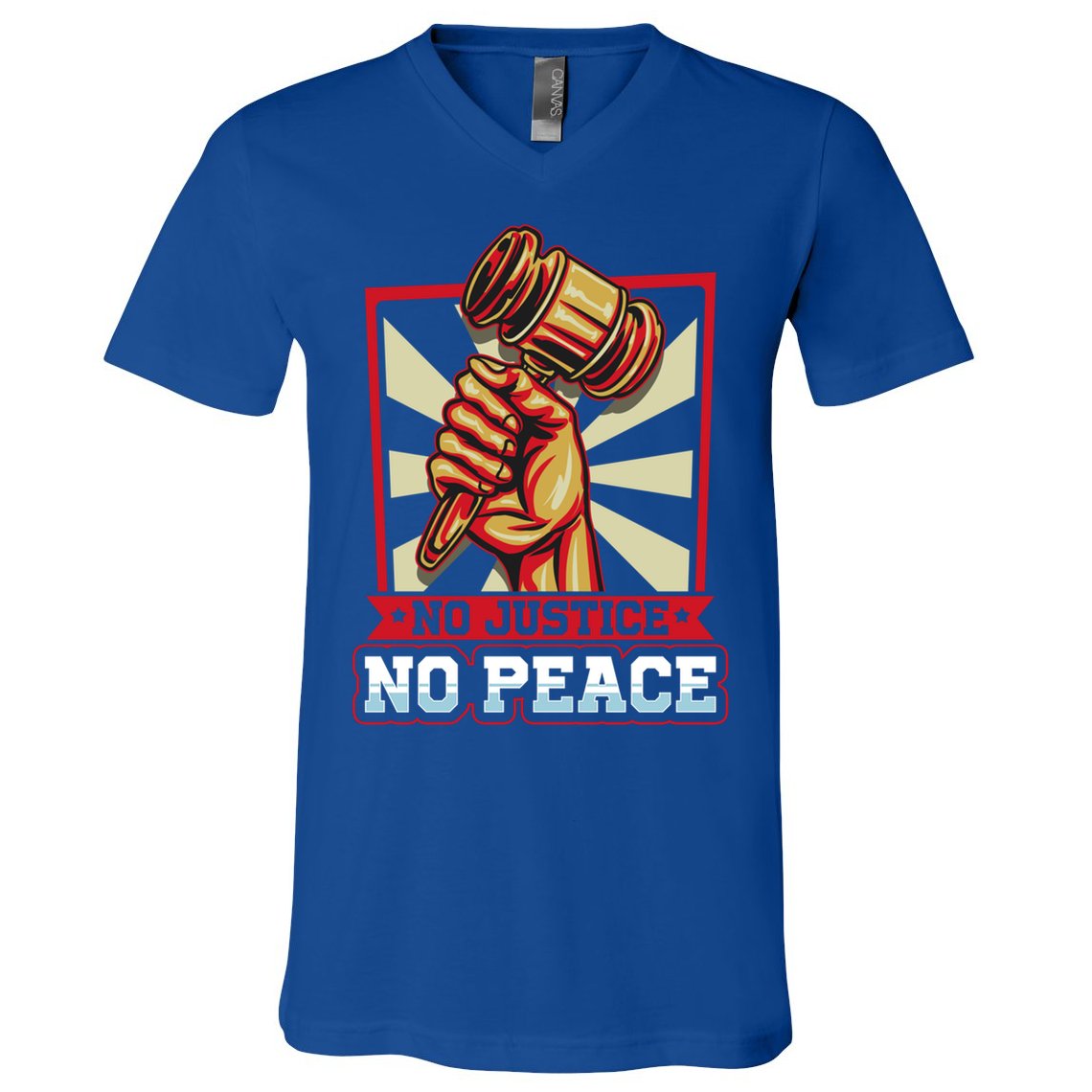 Attorney Lawyer Justice No Peace Judge Gift V-Neck T-Shirt