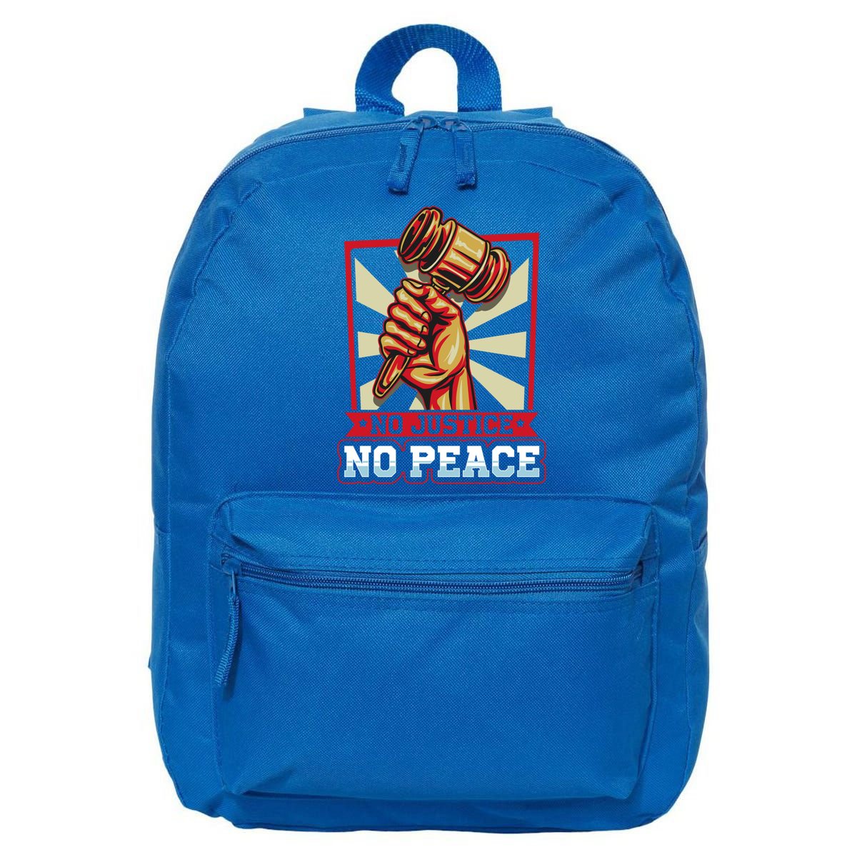 Attorney Lawyer Justice No Peace Judge Gift 16 in Basic Backpack