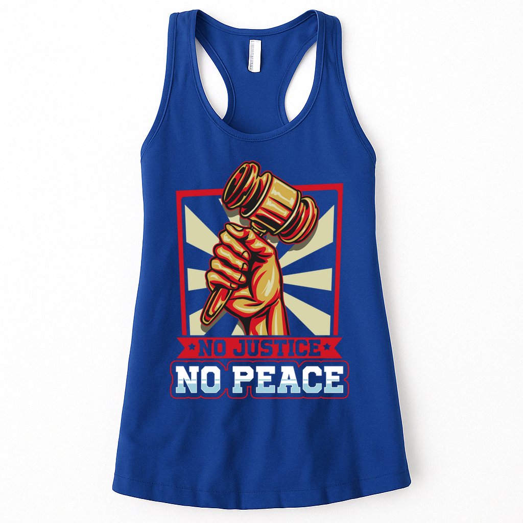 Attorney Lawyer Justice No Peace Judge Gift Womens Tank Top