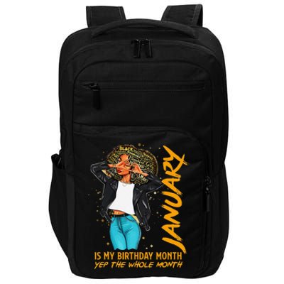 Afro Locs January Is My Birthday Yep The Whole Month Impact Tech Backpack