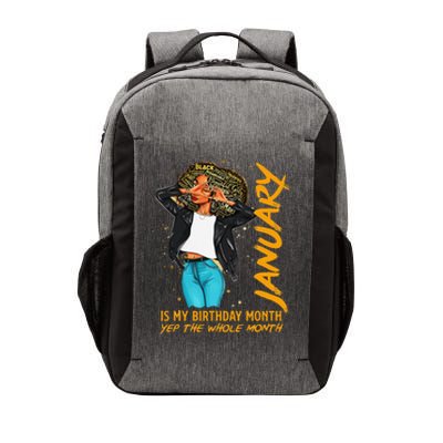 Afro Locs January Is My Birthday Yep The Whole Month Vector Backpack