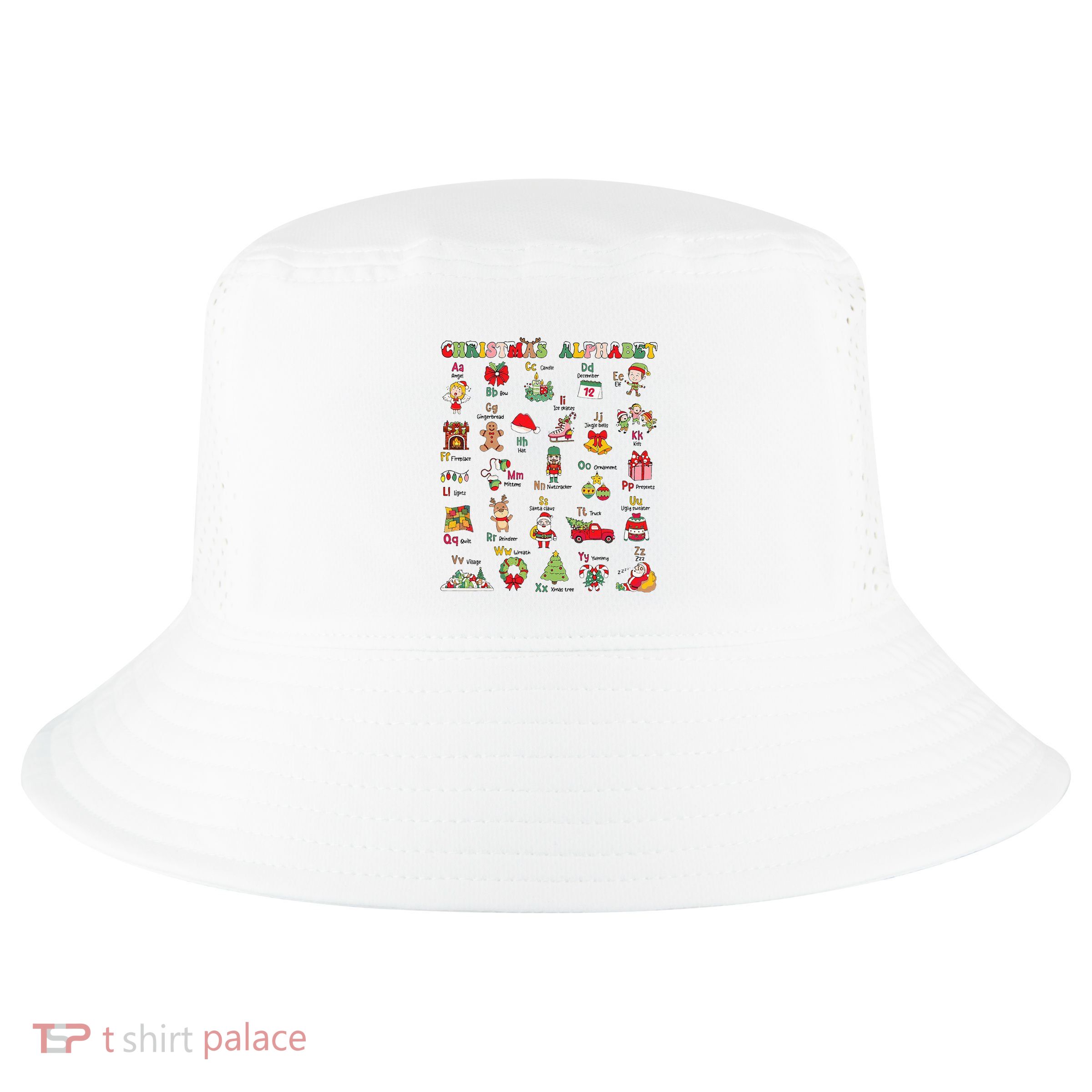 ABCs Learning Kindergarten Teacher Christmas Lights Alphabet Cool Comfort Performance Bucket Hat