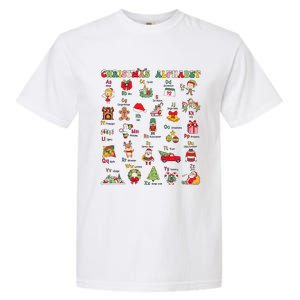 ABCs Learning Kindergarten Teacher Christmas Lights Alphabet Garment-Dyed Heavyweight T-Shirt