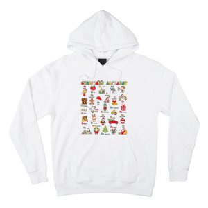 ABCs Learning Kindergarten Teacher Christmas Lights Alphabet Hoodie