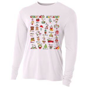 ABCs Learning Kindergarten Teacher Christmas Lights Alphabet Cooling Performance Long Sleeve Crew