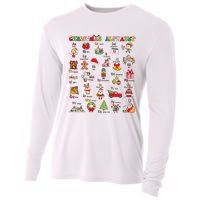 ABCs Learning Kindergarten Teacher Christmas Lights Alphabet Cooling Performance Long Sleeve Crew