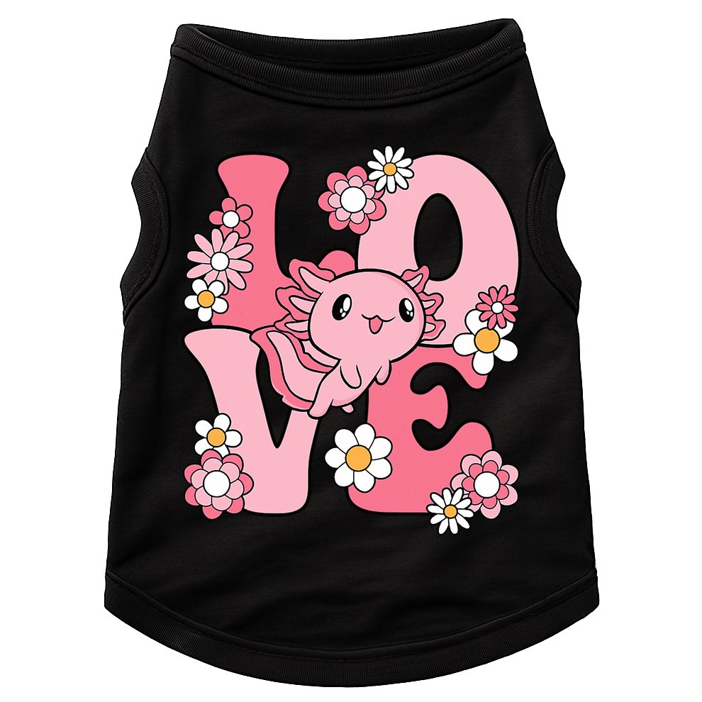 Axolotl Love Kawaii Axolotl Lover Doggie Tank