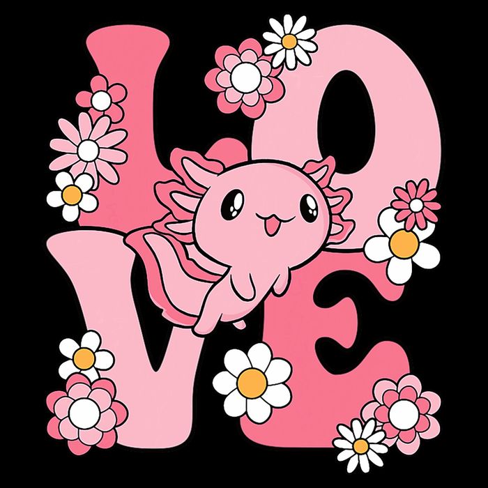 Axolotl Love Kawaii Axolotl Lover Apron