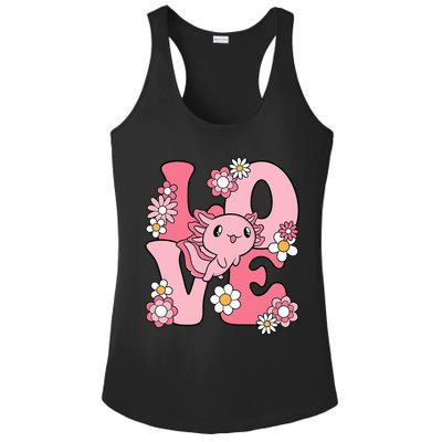 Axolotl Love Kawaii Axolotl Lover Ladies PosiCharge Competitor Racerback Tank