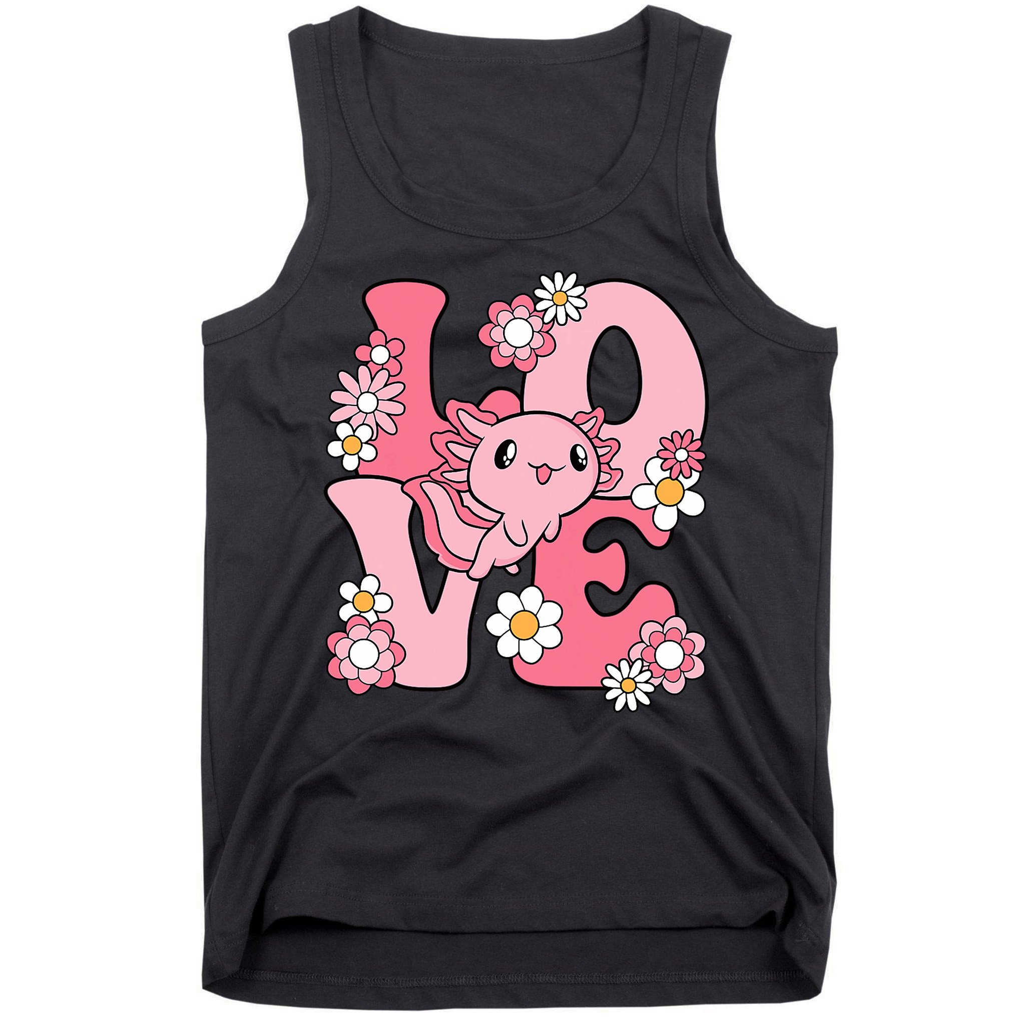 Axolotl Love Kawaii Axolotl Lover Tank Top