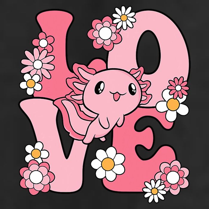 Axolotl Love Kawaii Axolotl Lover Golf Towel
