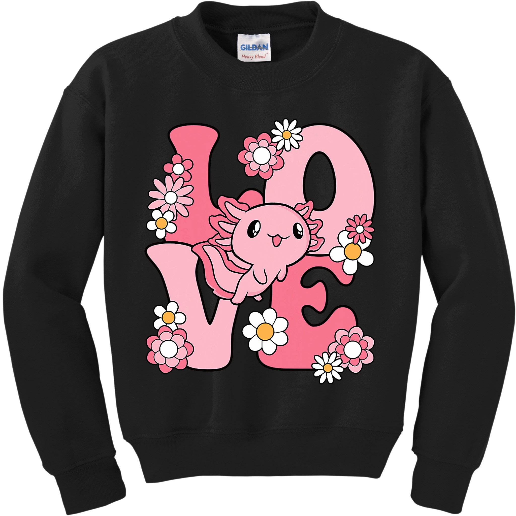 Axolotl Love Kawaii Axolotl Lover Kids Sweatshirt