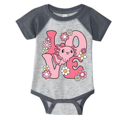 Axolotl Love Kawaii Axolotl Lover Infant Baby Jersey Bodysuit