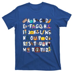 ABCs Learning Kindergarten Teacher Funny Halloween Alphabet T-Shirt