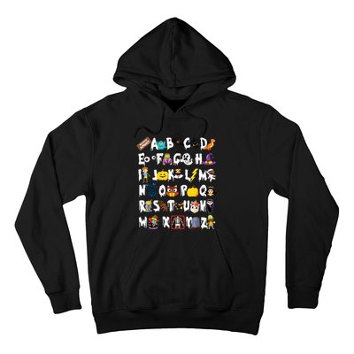 Abcs Learning Kindergarten Teacher Funny Halloween Alphabet Hoodie