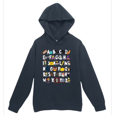 Abcs Learning Kindergarten Teacher Funny Halloween Alphabet Urban Pullover Hoodie