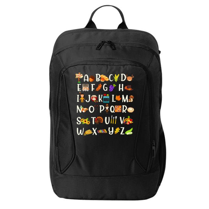 ABCs Learning Kindergarten Teacher Thanksgiving Alphabet City Backpack