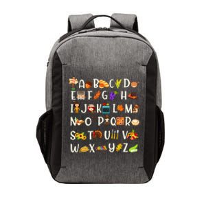 ABCs Learning Kindergarten Teacher Thanksgiving Alphabet Vector Backpack