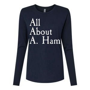 All About A. Ham Womens Cotton Relaxed Long Sleeve T-Shirt