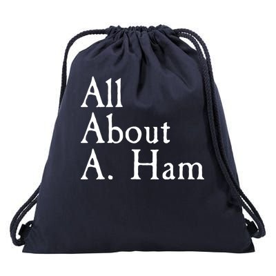 All About A. Ham Drawstring Bag