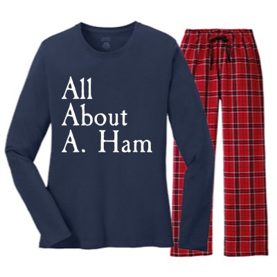 All About A. Ham Women's Long Sleeve Flannel Pajama Set 