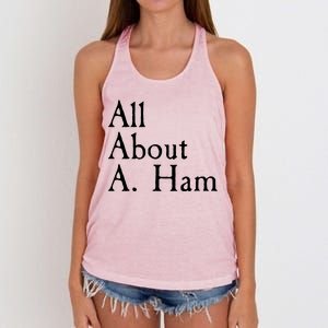 All About A. Ham Women's Knotted Racerback Tank