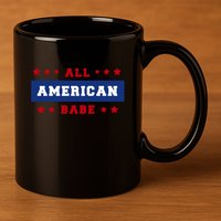 All American Babe 11oz C Handle Ceramic Mug