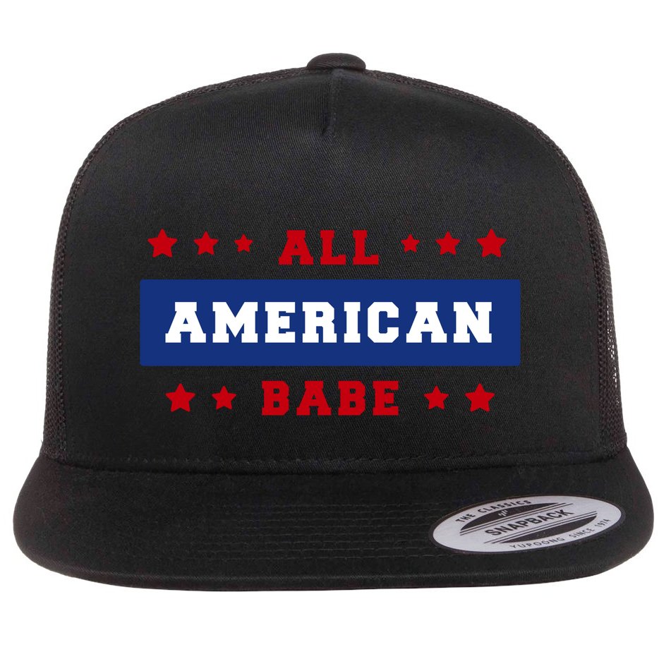 All American Babe Flat Bill Trucker Hat