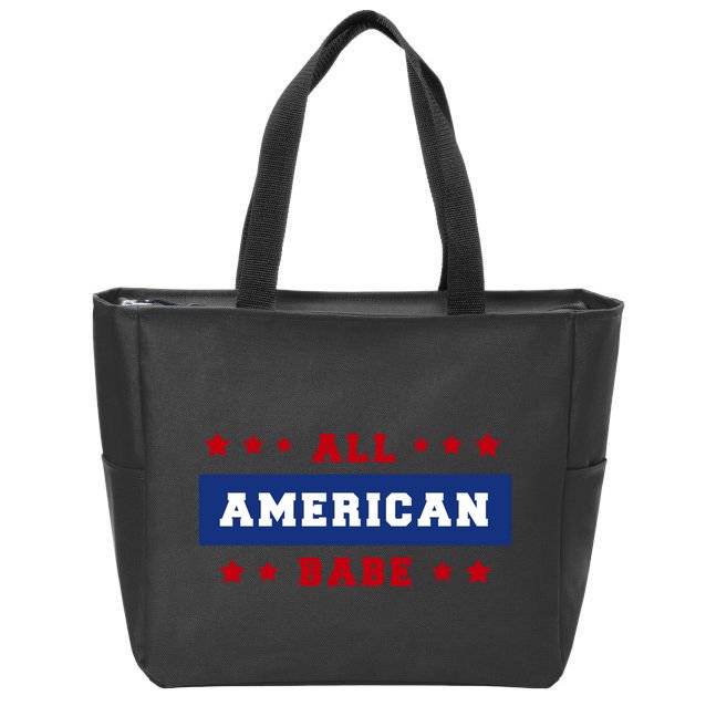 All American Babe Zip Tote Bag