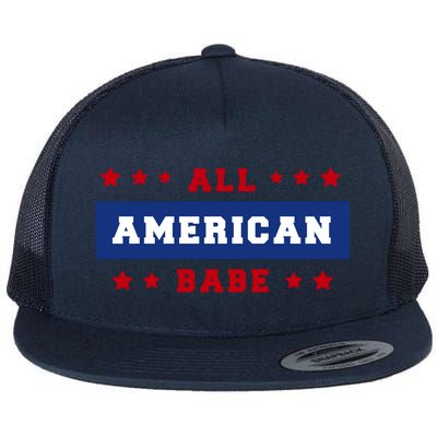 All American Babe Flat Bill Trucker Hat