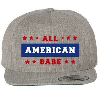 All American Babe Wool Snapback Cap