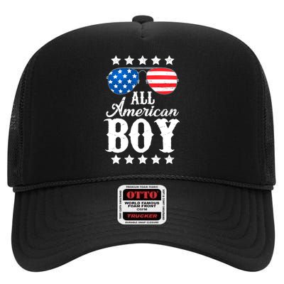 All American Boy High Crown Mesh Back Trucker Hat