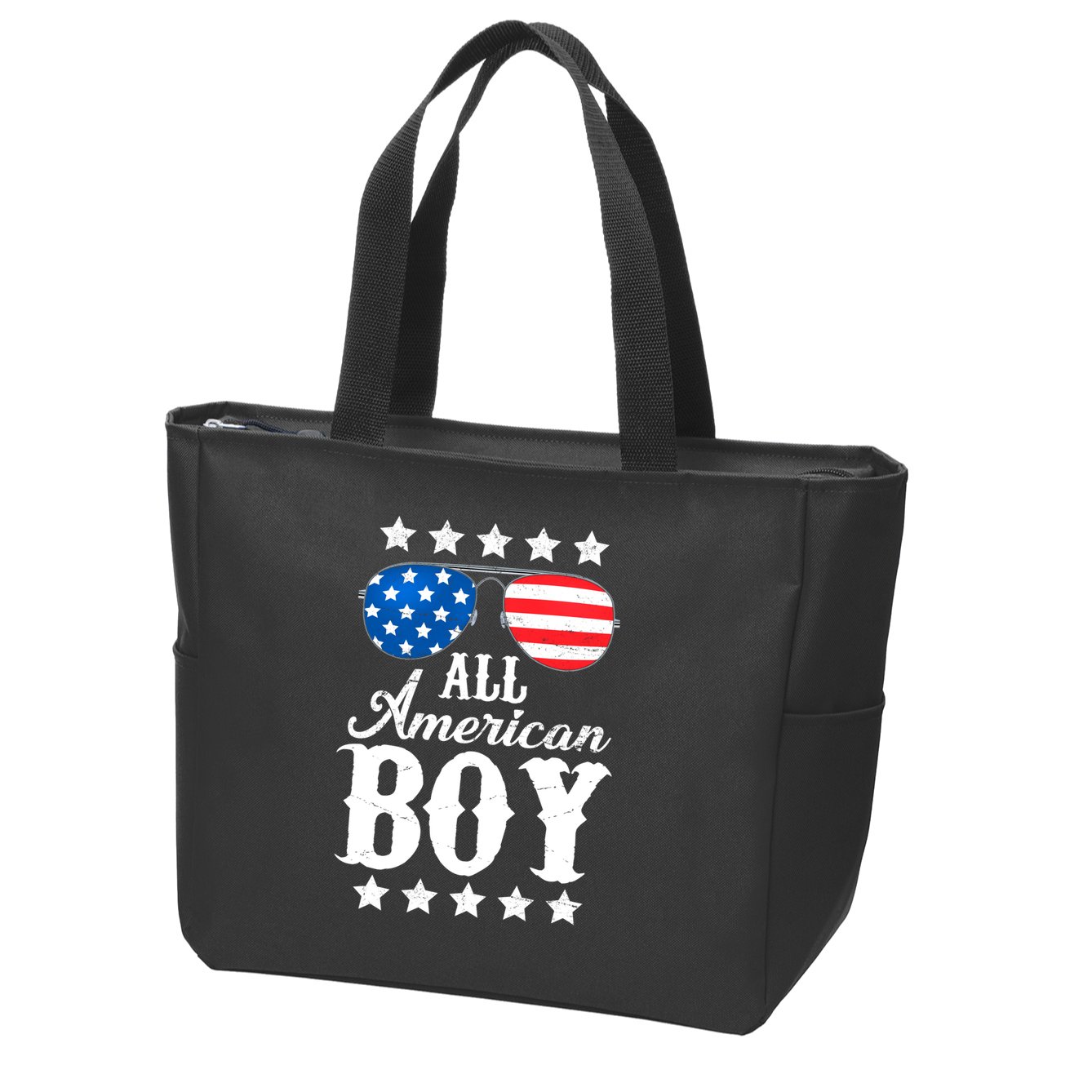 All American Boy Zip Tote Bag