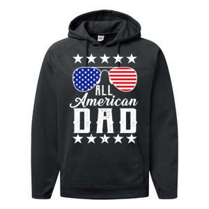 All American Dad  Performance Fleece Hoodie