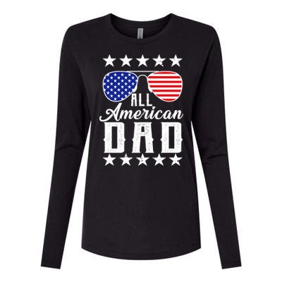 All American Dad  Womens Cotton Relaxed Long Sleeve T-Shirt