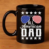 All American Dad  11oz C Handle Ceramic Mug