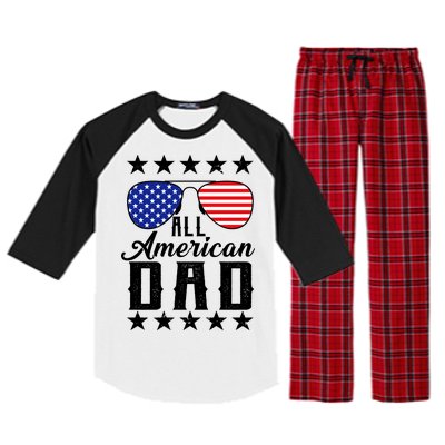 All American Dad  Raglan Sleeve Pajama Set