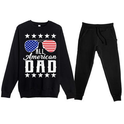 All American Dad  Premium Crewneck Sweatsuit Set