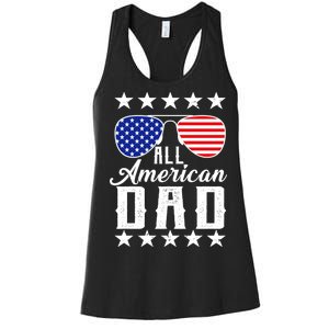 All American Dad  Women's Racerback Tank