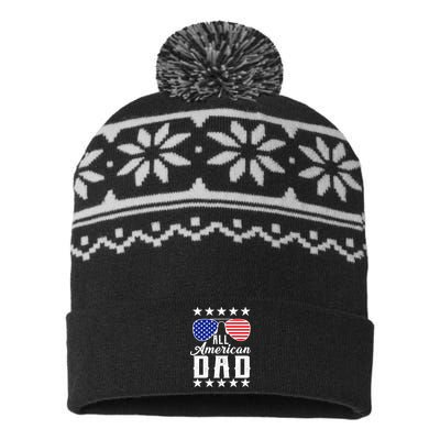 All American Dad  USA-Made Snowflake Beanie