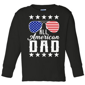 All American Dad  Toddler Long Sleeve Shirt